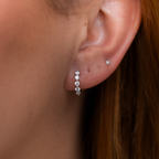 Mini Diana Diamond Huggie Hoops