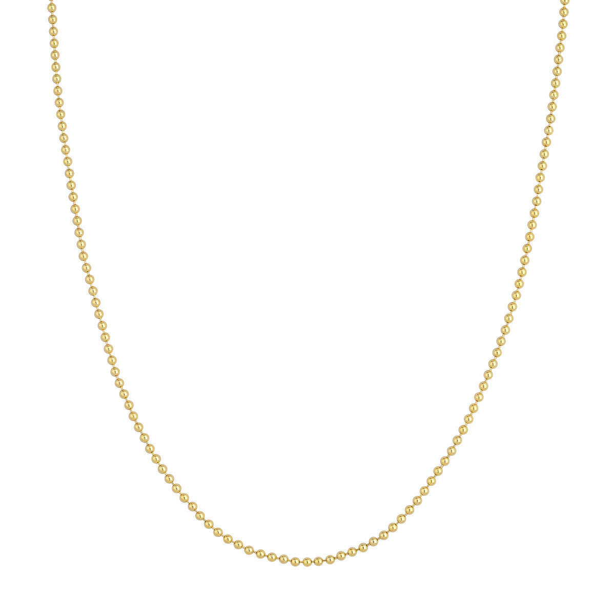Bead Chain Necklace, 18 Inches - Carter's Collective Fine Jewelry