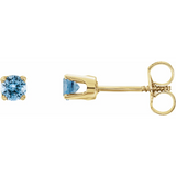 Baby Birthstone Screwback Stud Earrings