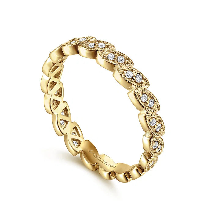 
                  
                    Marquise Illusion Diamond Band with Millgrain Accents, 0.18 CTTW - Carter's Collective Fine Jewelry
                  
                