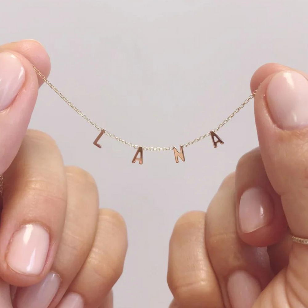 Mini Mini Letter Customizable Necklace - Main Image