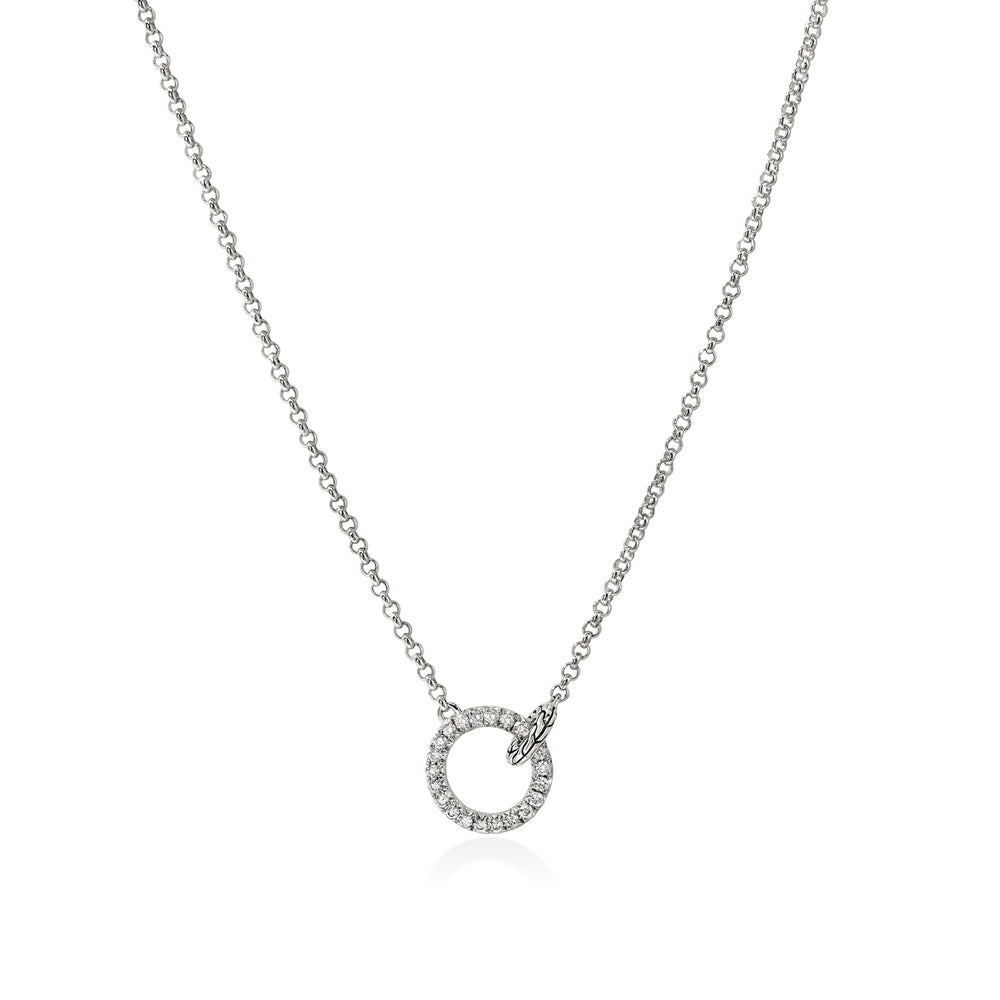 John Hardy JH Essential Pave Necklace, Diamond, 0.33 CTTW - Carter's Collective Fine Jewelry