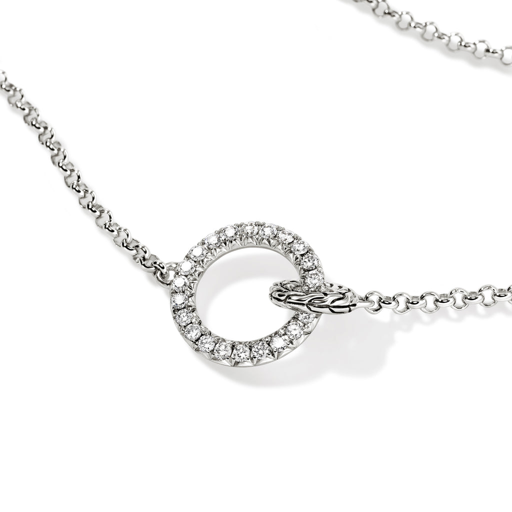 John Hardy JH Essential Pave Necklace, Diamond, 0.33 CTTW - Carter's Collective Fine Jewelry
