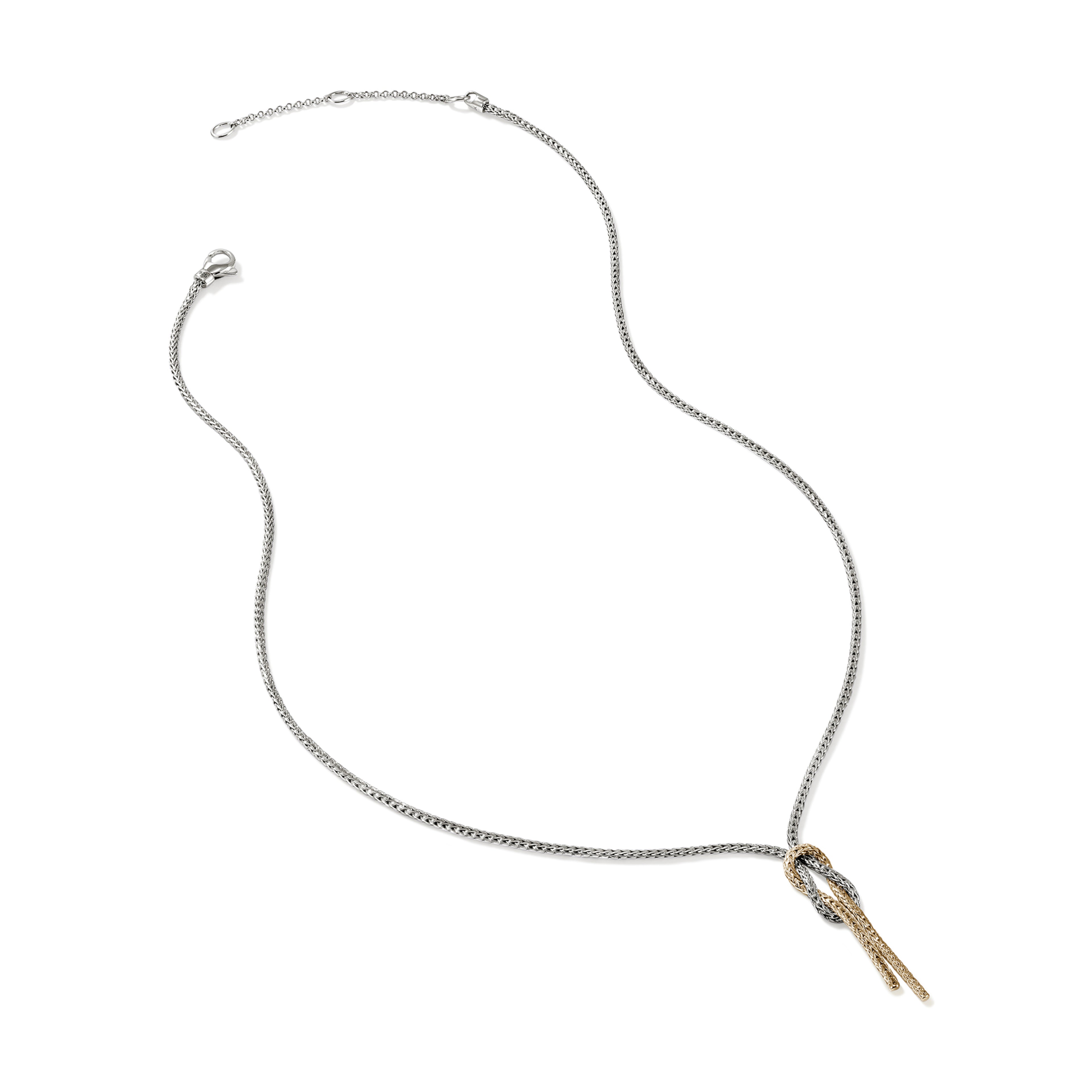 John Hardy Love Knot Y Necklace, Gold & Sterling Silver - Carter's Collective Fine Jewelry