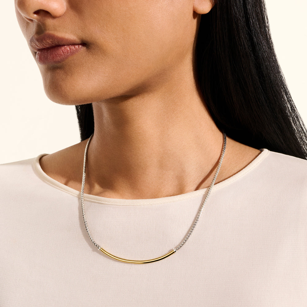 John Hardy JH Essential Necklace, Gold & Sterling Silver - Carter's Collective Fine Jewelry