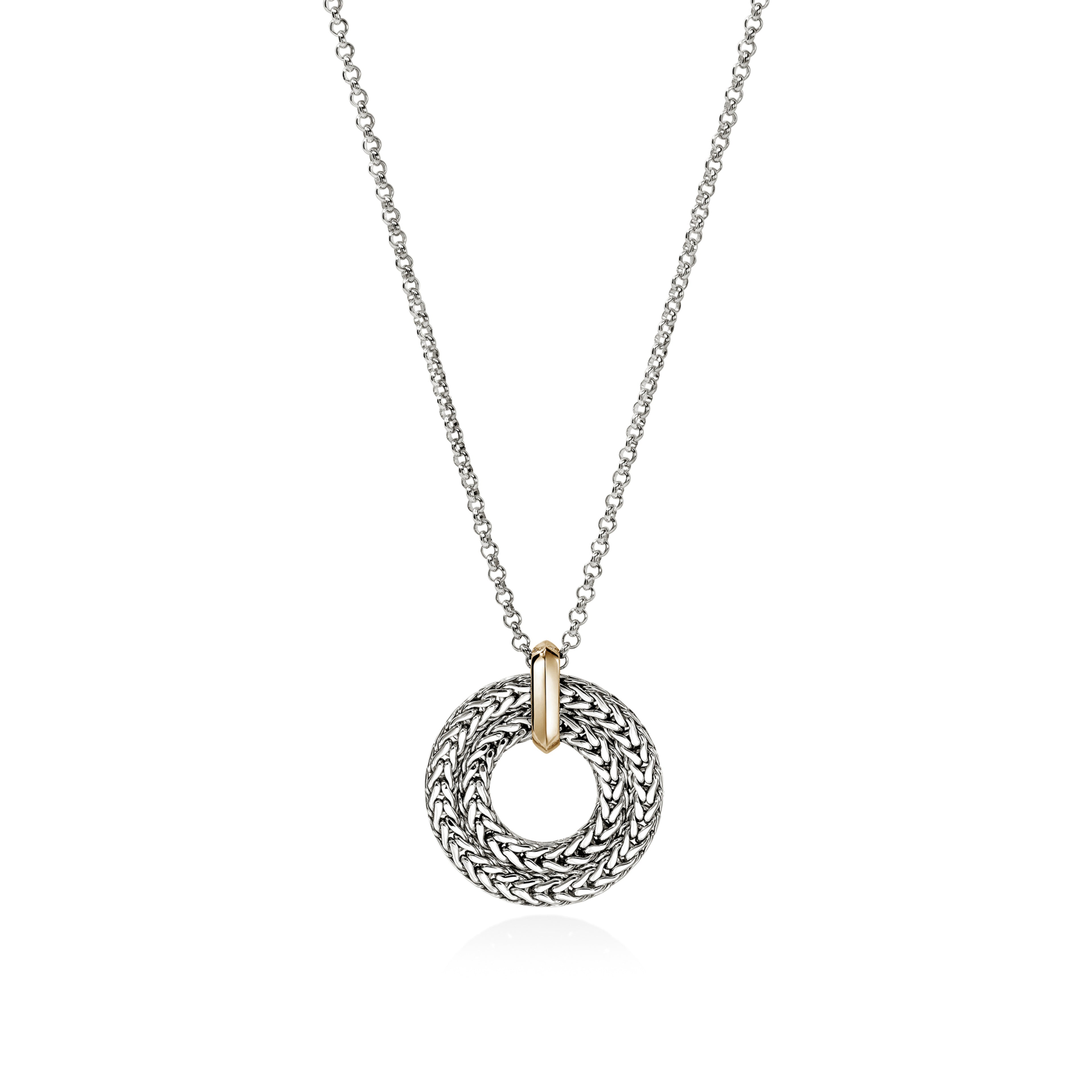 John Hardy Icon Link Pendant Necklace, Gold & Sterling Silver - Carter's Collective Fine Jewelry