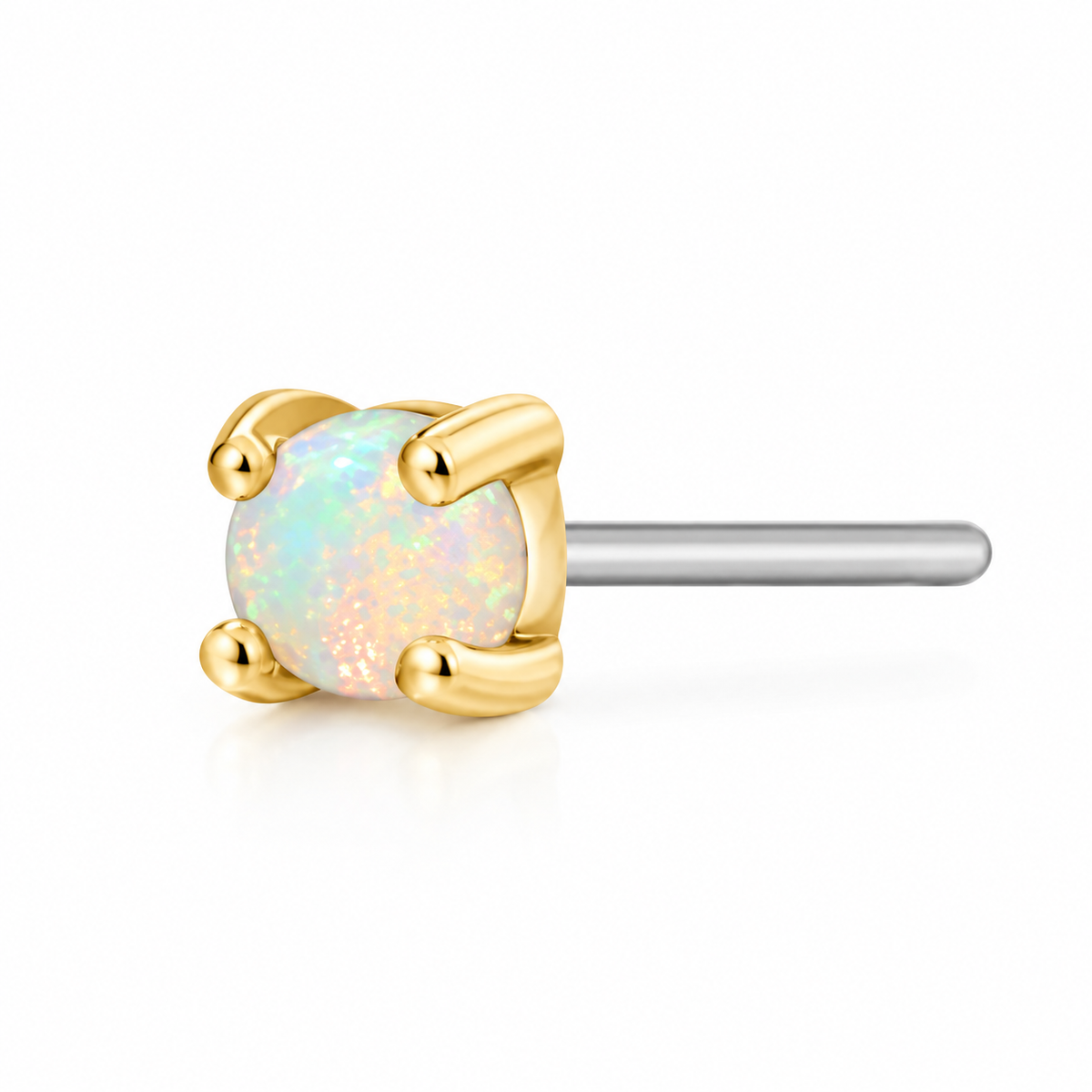 Hera Opal Piercing Stud Earring (Single)