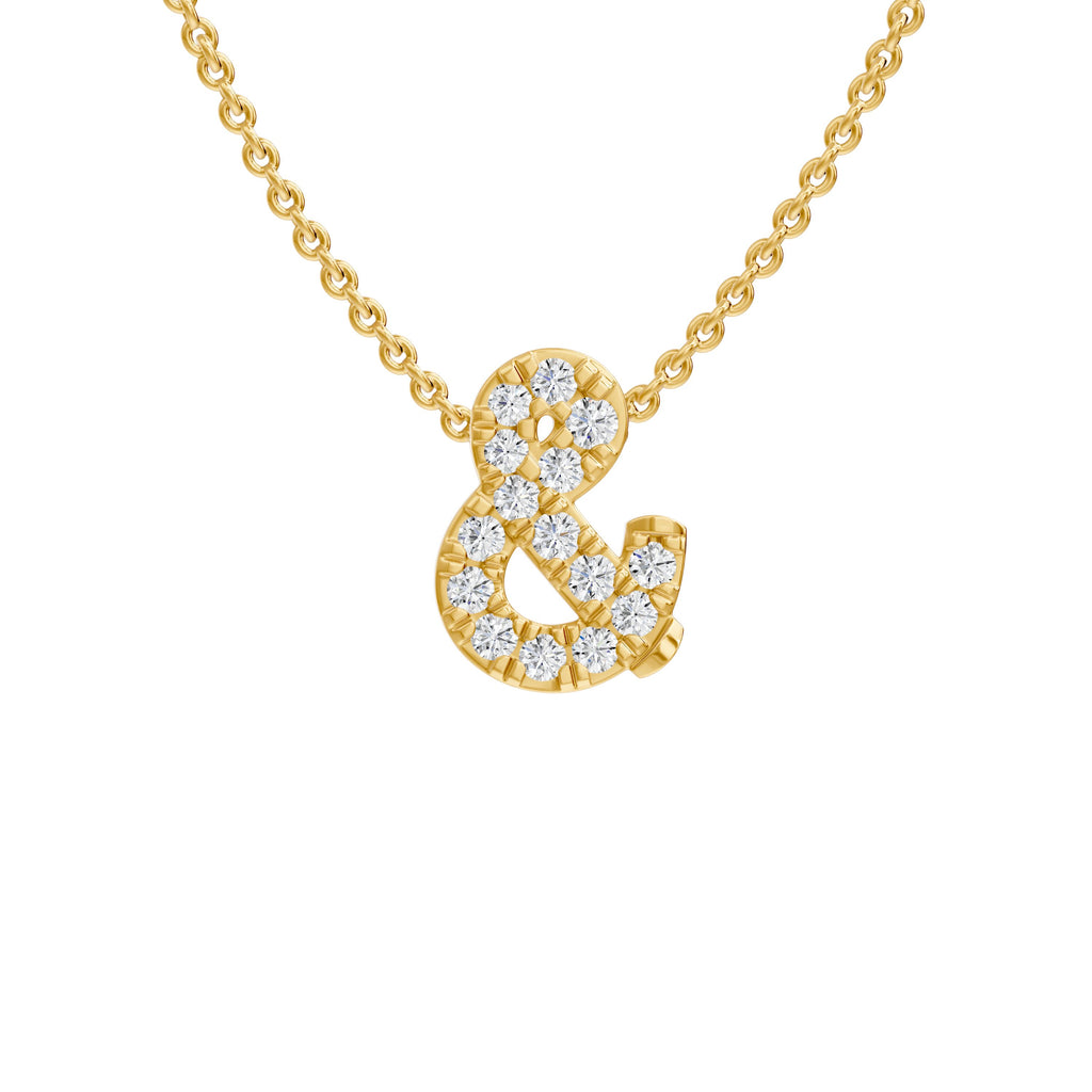 Diamond Initial Slider Charm, 0.04cttw - Carter's Collective Fine Jewelry