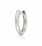 Plain Delicate Provence Brushed Finish Hoop Earring (Single)