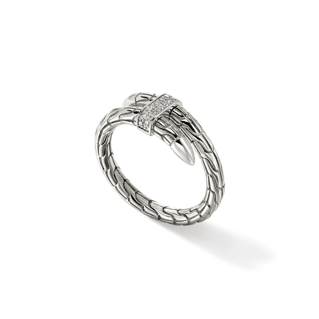 John Hardy Spear Ring, Diamonds, 0.08 CTTW - Carter's Collective Fine Jewelry