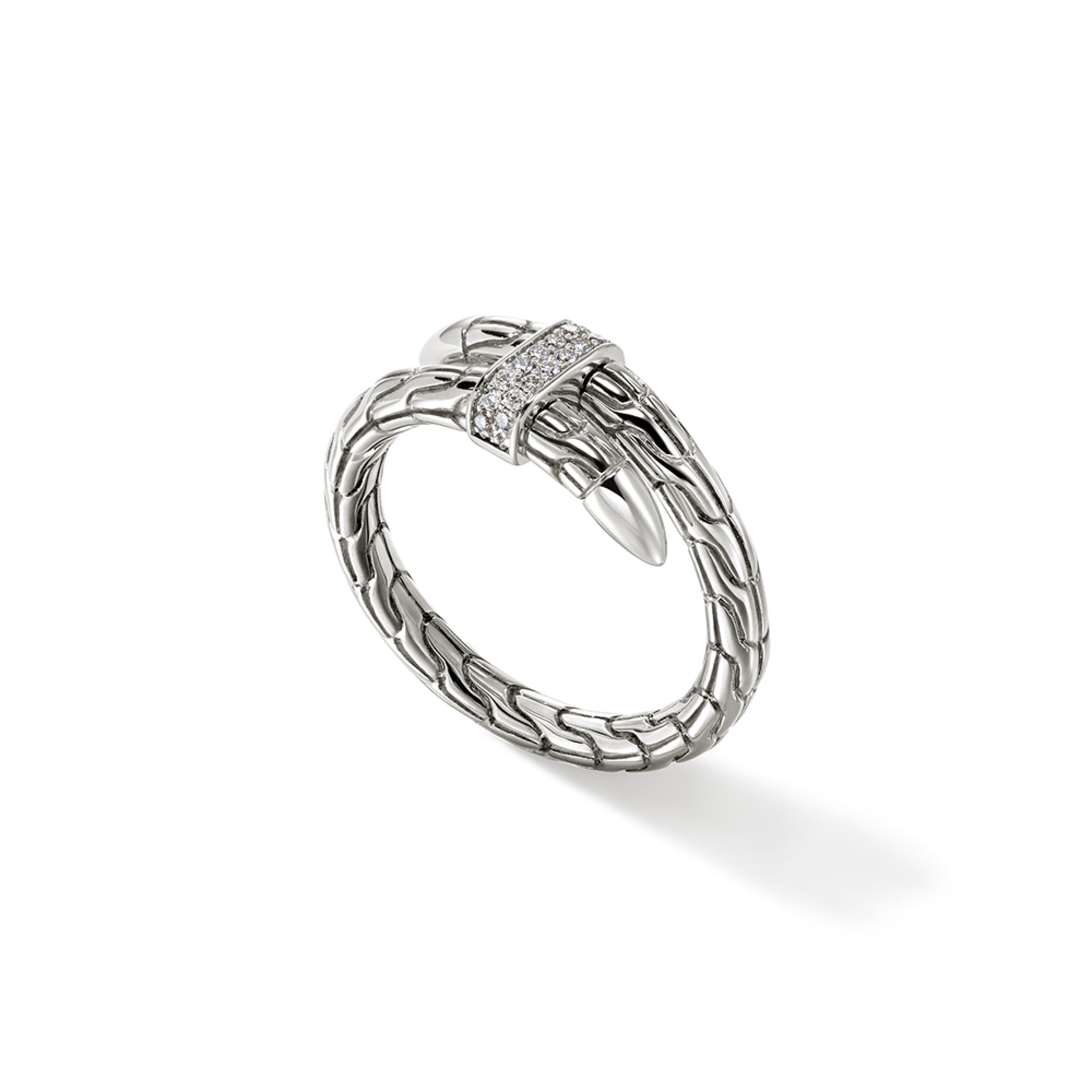 John Hardy Spear Ring, Diamonds, 0.08 CTTW - Carter's Collective Fine Jewelry