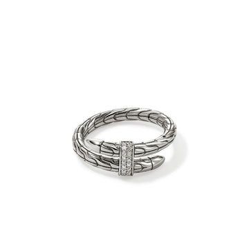 John Hardy Spear Ring, Diamonds, 0.08 CTTW - Carter's Collective Fine Jewelry