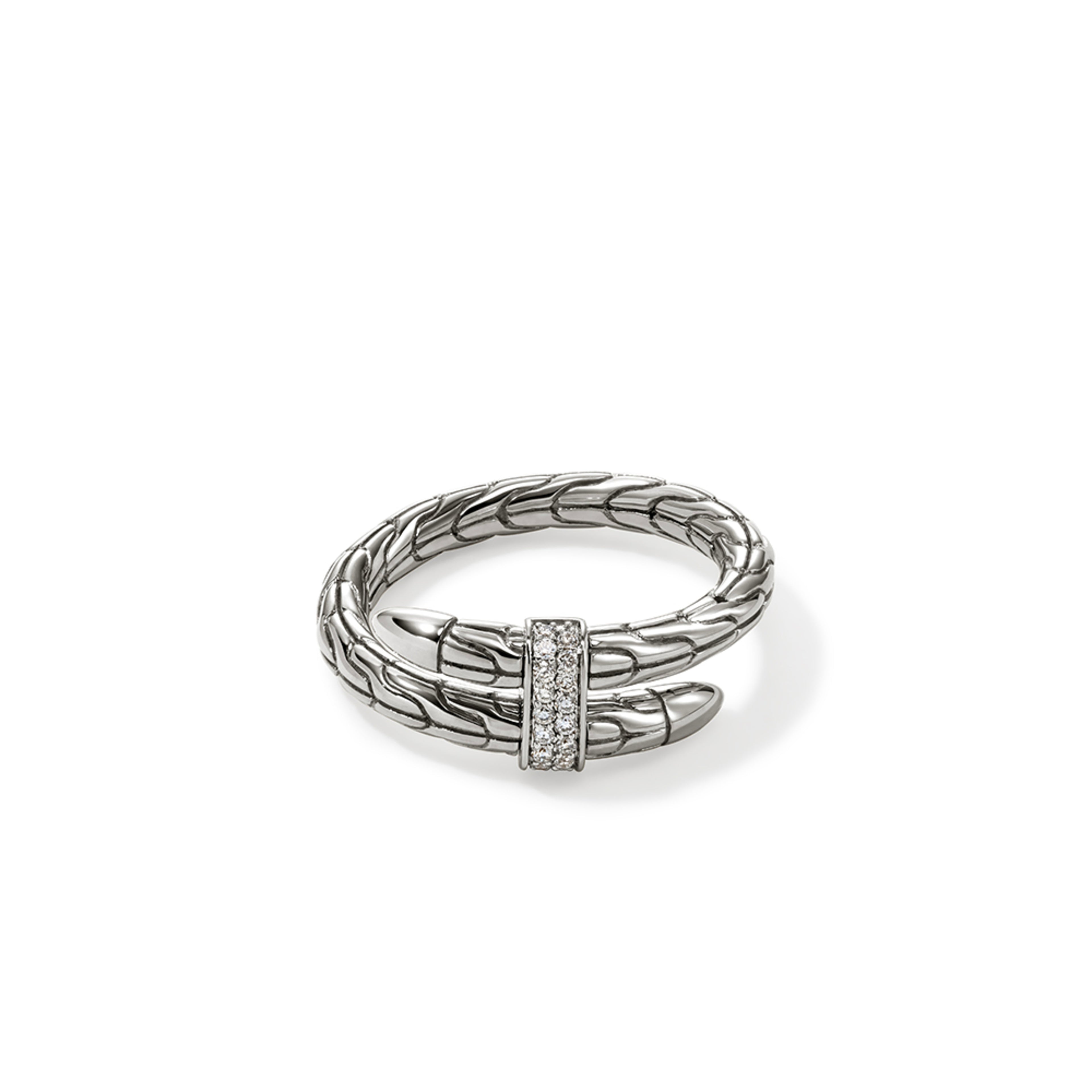 John Hardy Spear Ring, Diamonds, 0.08 CTTW - Carter's Collective Fine Jewelry