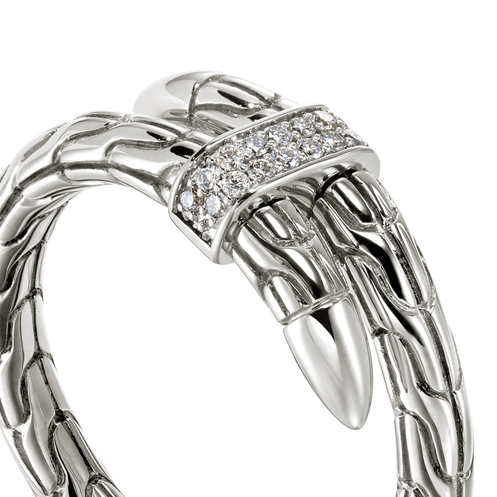 John Hardy Spear Ring, Diamonds, 0.08 CTTW - Carter's Collective Fine Jewelry