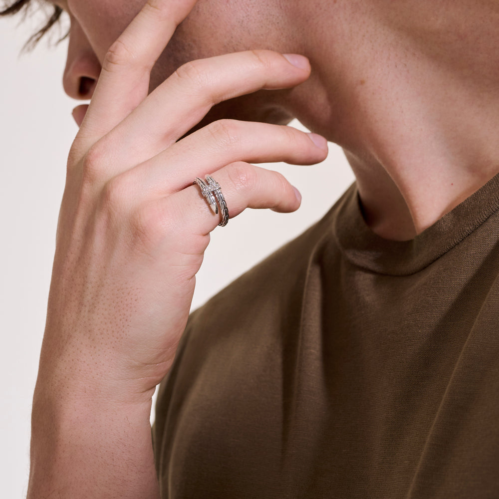 
                  
                    John Hardy Spear Ring, Diamonds, 0.08 CTTW - Carter's Collective Fine Jewelry
                  
                