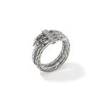 John Hardy Wide Spear Ring, Diamonds, 0.12 CTTW - Carter's Collective Fine Jewelry