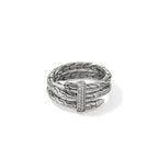 John Hardy Wide Spear Ring, Diamonds, 0.12 CTTW - Carter's Collective Fine Jewelry