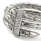 John Hardy Wide Spear Ring, Diamonds, 0.12 CTTW - Carter's Collective Fine Jewelry
