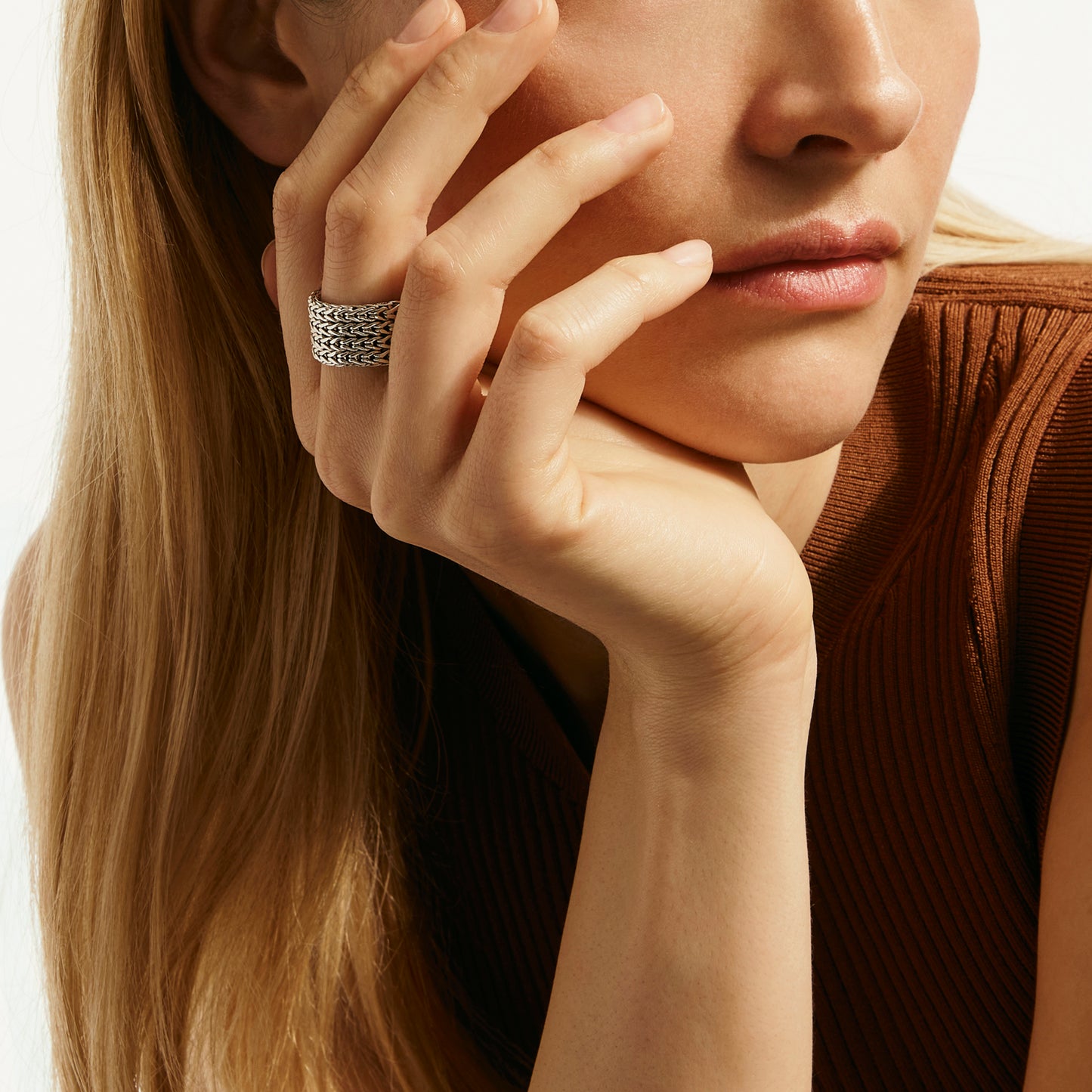 John Hardy Icon Link Ring, 12MM - Carter's Collective Fine Jewelry