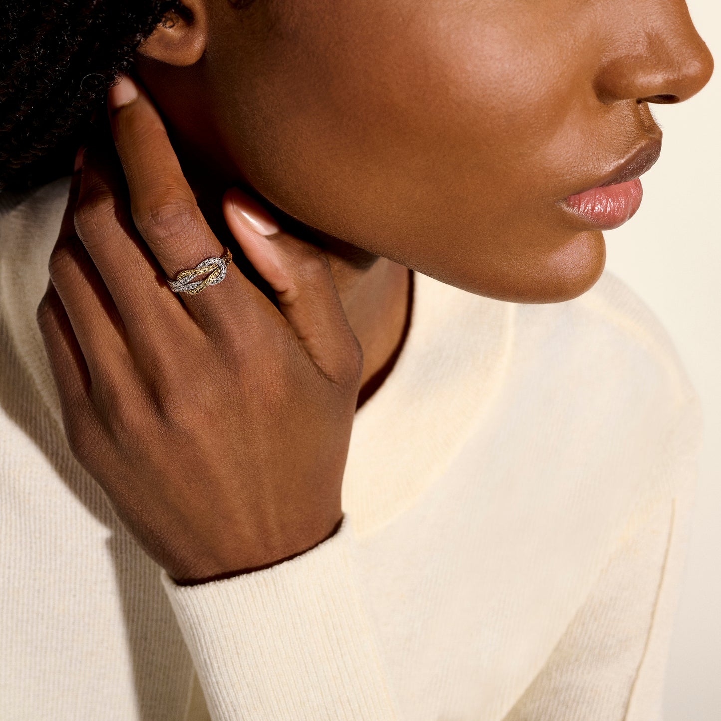 John Hardy Love Knot Ring, Gold & Sterling Silver, 3.6MM - Carter's Collective Fine Jewelry