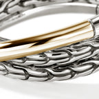 John Hardy JH Essential Crossover Ring, Gold & Sterling Silver - Carter's Collective Fine Jewelry