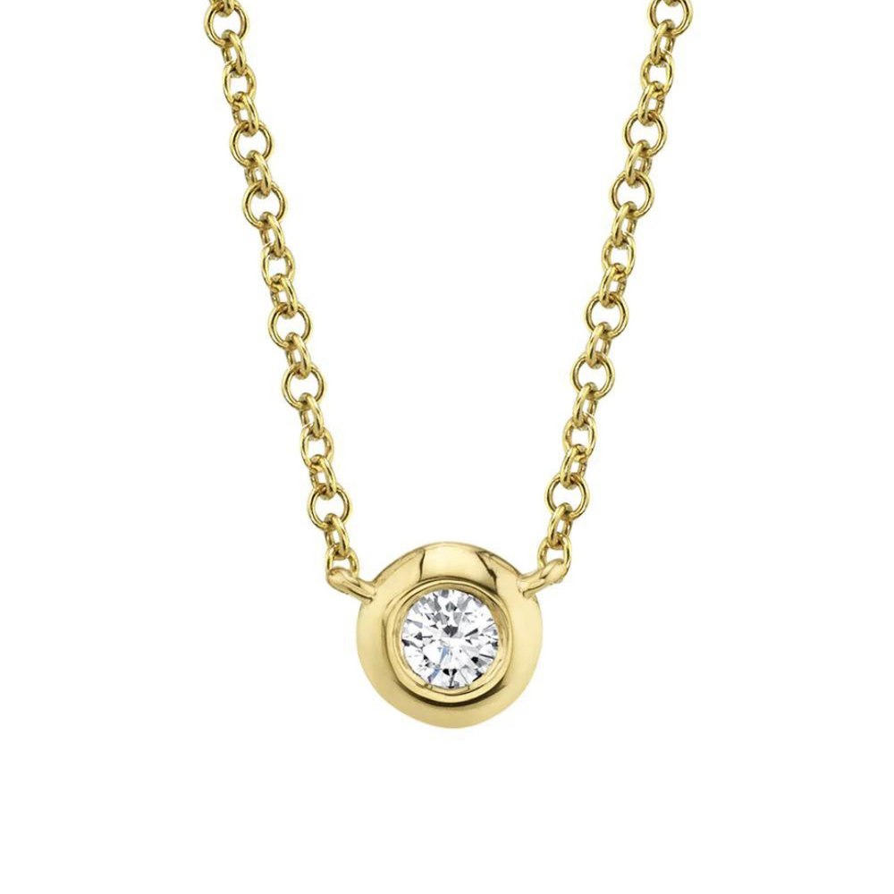 Diamond Bezel Necklace