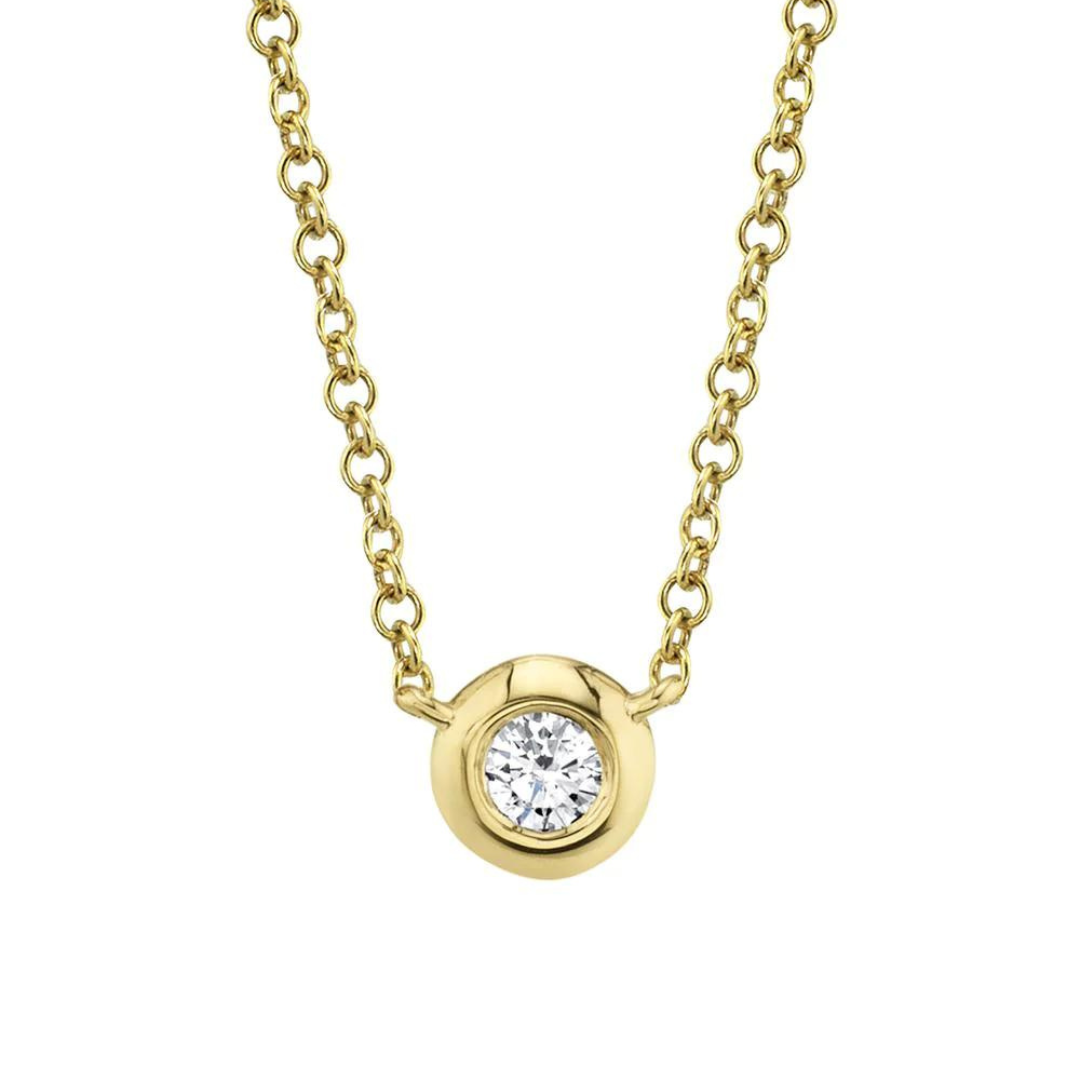 Diamond Bezel Necklace