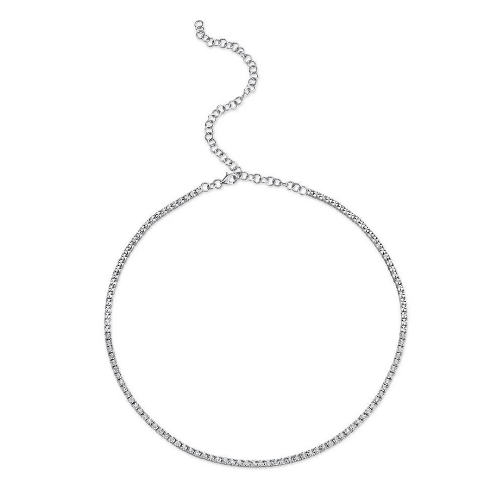 
                  
                    Illusion Set Diamond Tennis Necklace, 0.95 CTTW
                  
                