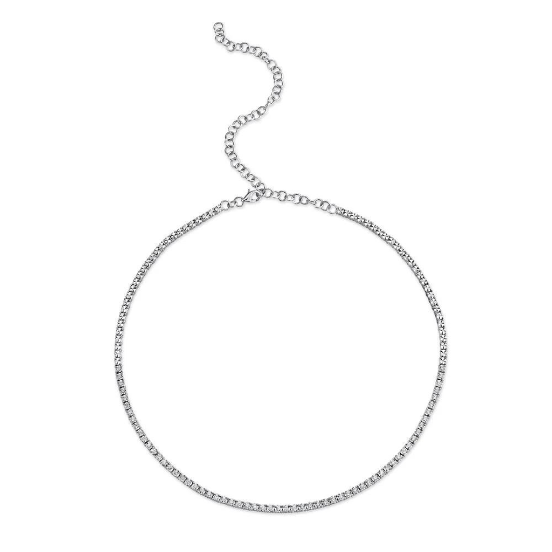Illusion Set Diamond Tennis Necklace, 0.95 CTTW - Carter's Collective Fine Jewelry