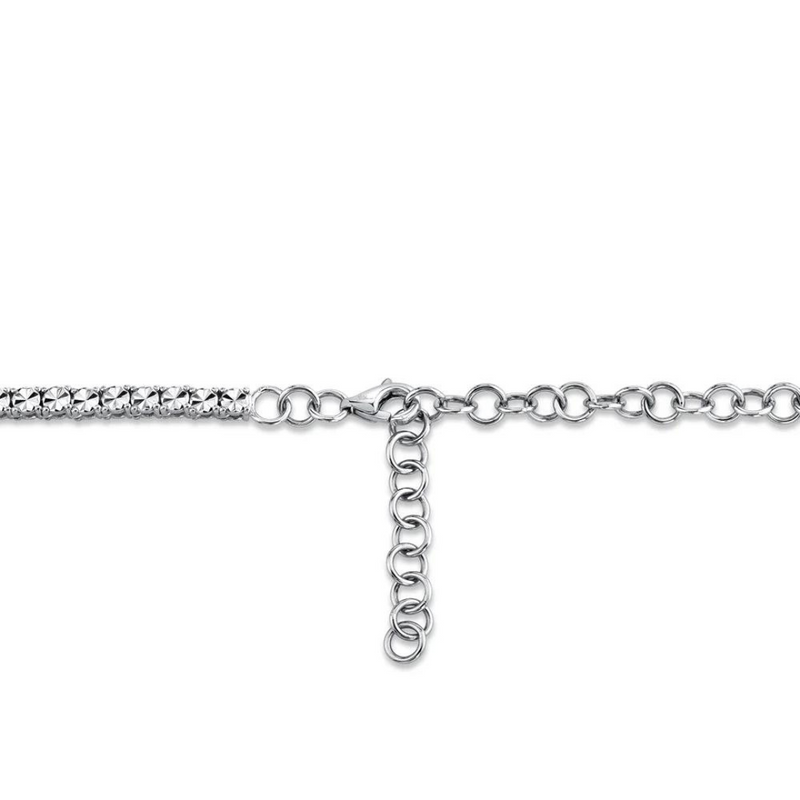 Illusion Set Diamond Tennis Necklace, 0.95 CTTW