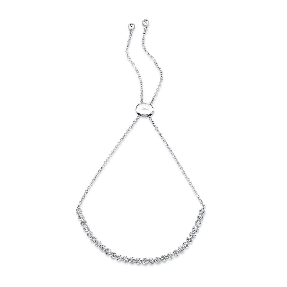 Diamond Crown Set Bolo Bracelet, 0.31 CTTW - Carter's Collective Fine Jewelry