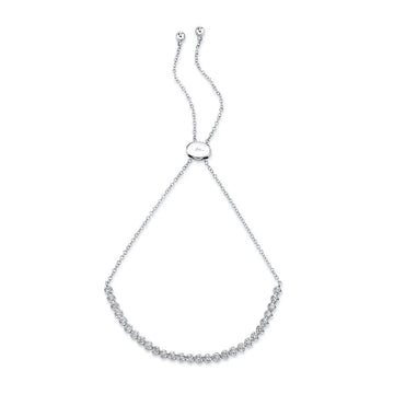 Diamond Crown Set Bolo Bracelet, 0.31 CTTW - Carter's Collective Fine Jewelry