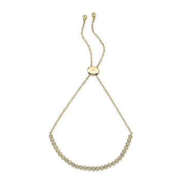 Diamond Crown Set Bolo Bracelet, 0.31 CTTW - Carter's Collective Fine Jewelry