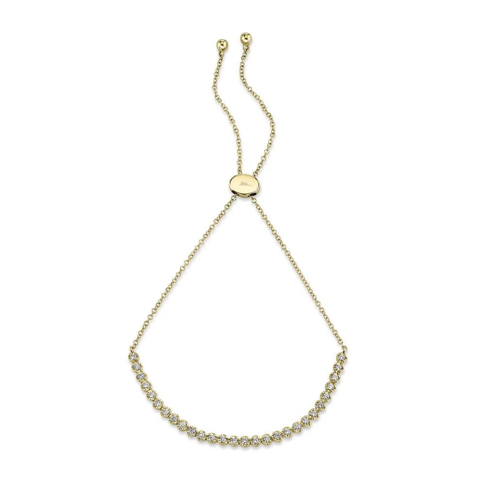 Diamond Crown Set Bolo Bracelet, 0.31 CTTW - Carter's Collective Fine Jewelry