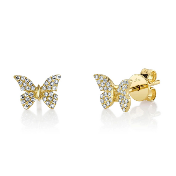 Majestic Diamond Butterfly Earrings