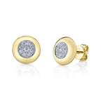 Diamond Bezel Circle Studs, 0.28 CTTW - Carter's Collective Fine Jewelry