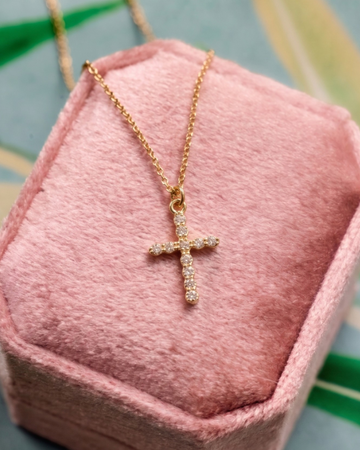 Faith Diamond Cross Necklace