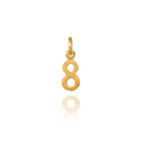 Petite Number 8 Charm - Carter's Collective Fine Jewelry
