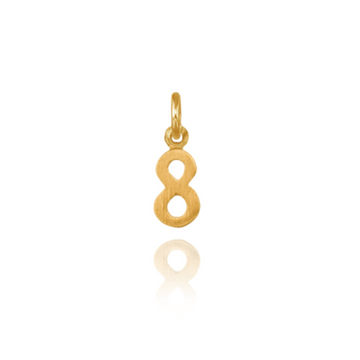 Petite Number 8 Charm - Carter's Collective Fine Jewelry