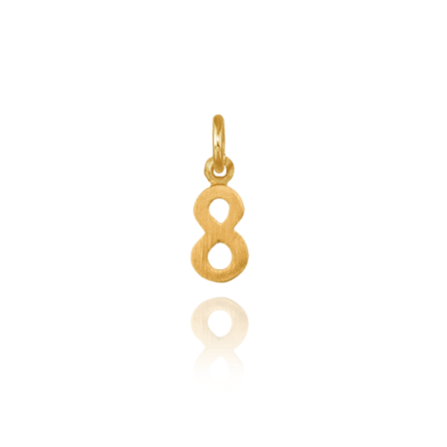 Petite Number 8 Charm - Carter's Collective Fine Jewelry