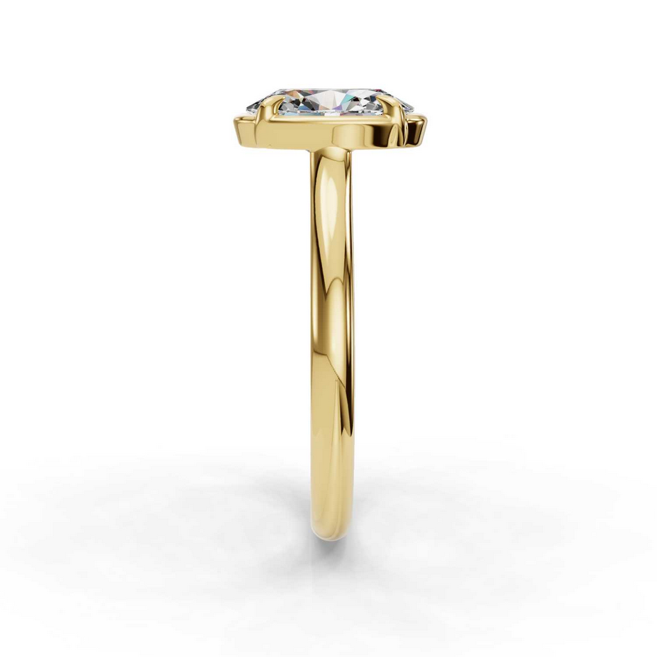 Sage Faux Bezel Customizable Lab Grown Diamond Engagement Ring - Carter's Collective Fine Jewelry
