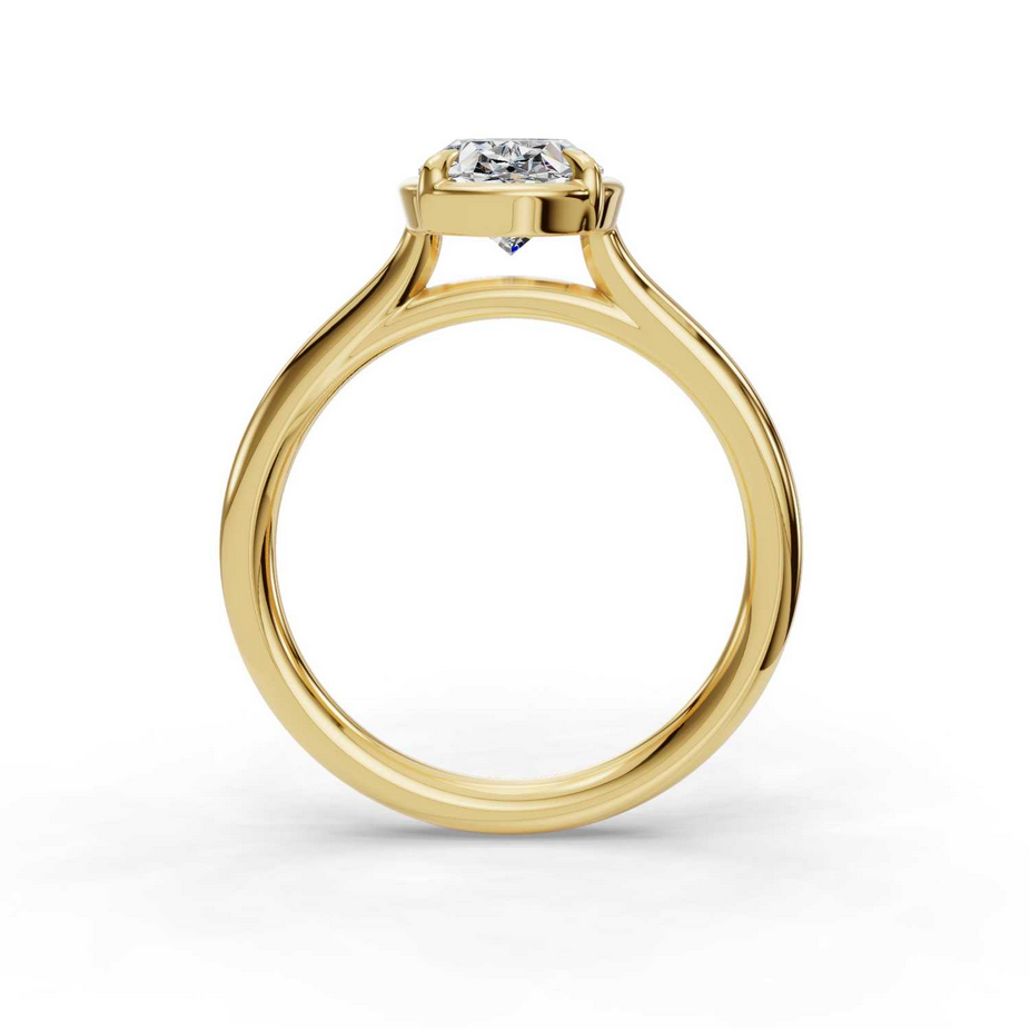 Sage Faux Bezel Customizable Lab Grown Diamond Engagement Ring - Carter's Collective Fine Jewelry