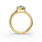 Sage Faux Bezel Customizable Lab Grown Diamond Engagement Ring - Carter's Collective Fine Jewelry