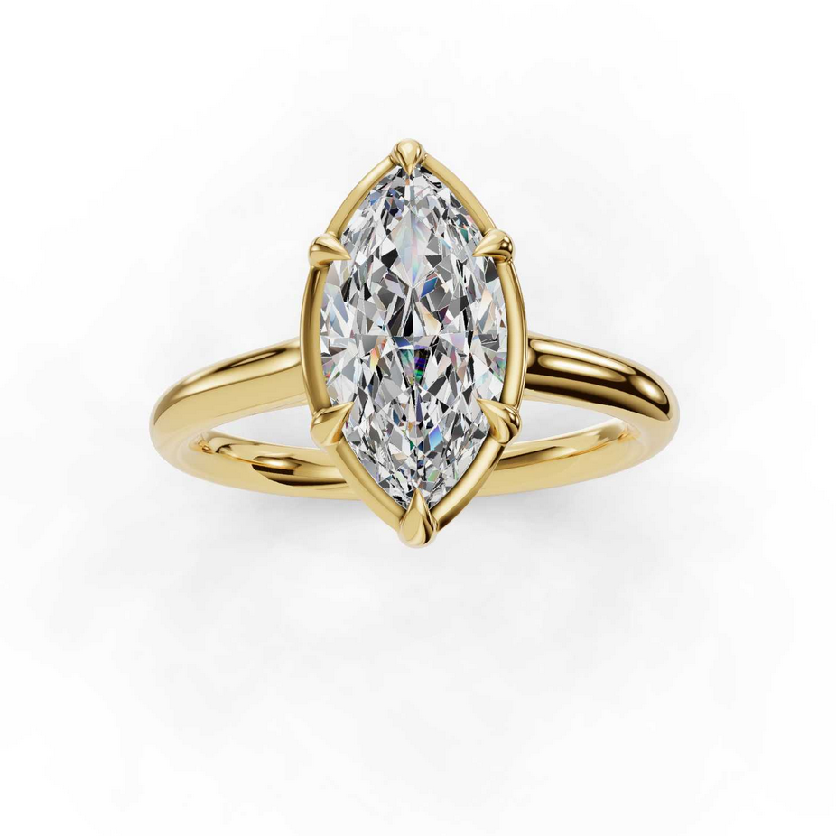 Sage Faux Bezel Customizable Lab Grown Diamond Engagement Ring - Carter's Collective Fine Jewelry