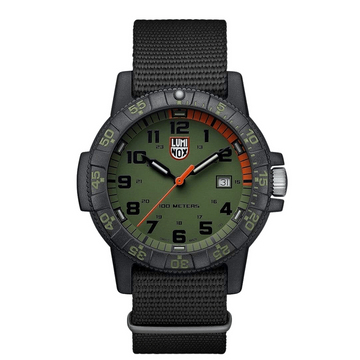 Luminox Leatherback Sea Turtle Giant Green Dial with Web Strap, 44mm - Carter's Collective Fine Jewelry
