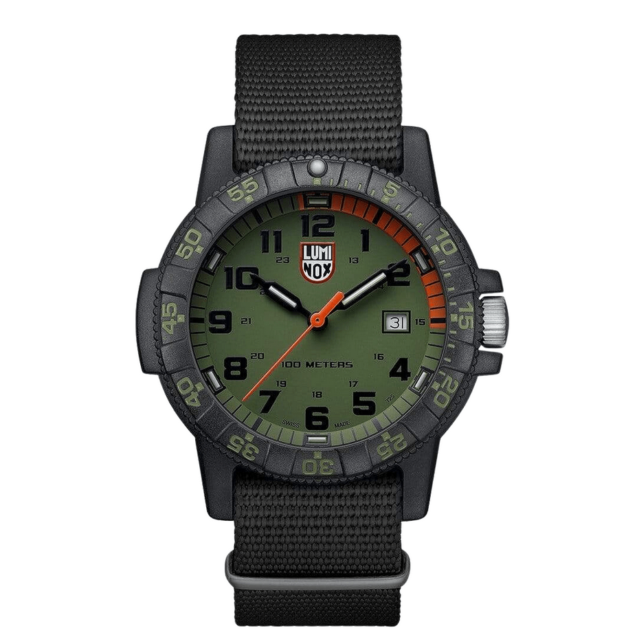 Luminox Leatherback Sea Turtle Giant Green Dial with Web Strap, 44mm - Carter's Collective Fine Jewelry