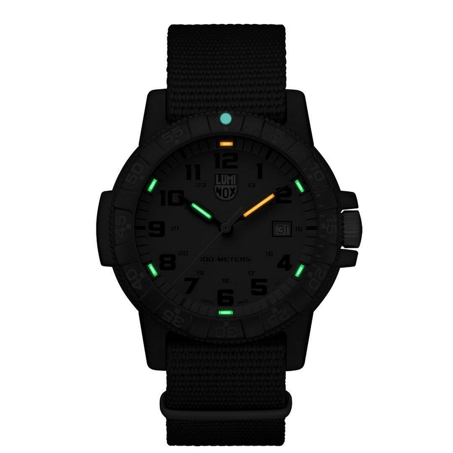 Luminox Leatherback Sea Turtle Giant Green Dial with Web Strap, 44mm - Carter's Collective Fine Jewelry