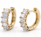 Audrey Diamond Huggie Hoops