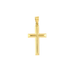 Beveled Edge Cross Pendant - Carter's Collective Fine Jewelry