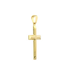 Beveled Edge Cross Pendant - Carter's Collective Fine Jewelry